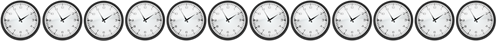 decorative clock banner 